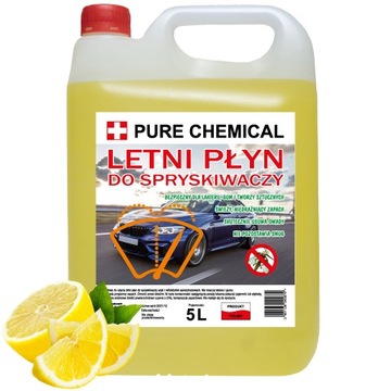 LETNI PŁYN DO SPRYSKIWACZY 5L zapach cytrynowy