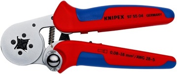 Samonastawne szczypce do zagniatania tuleje Knipex 975504