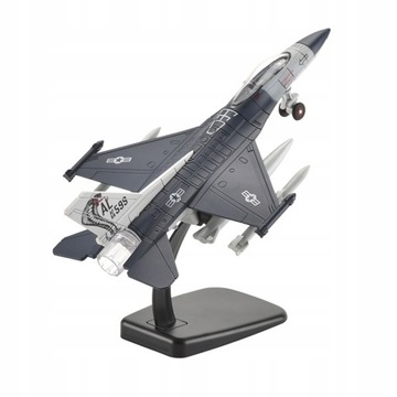 Samolot w skali 1:72 myśliwiec F16,metal,3 lata