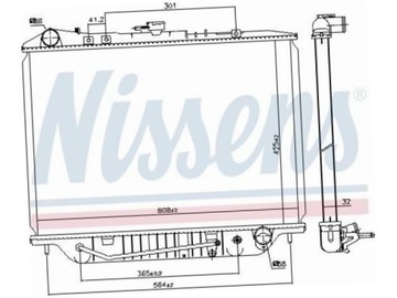 CHLADIČ OPEL CAMPO 2.5 3.1