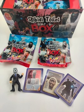 SKIBIDI TOILET фигурка унитаз + 3 КАРТЫ