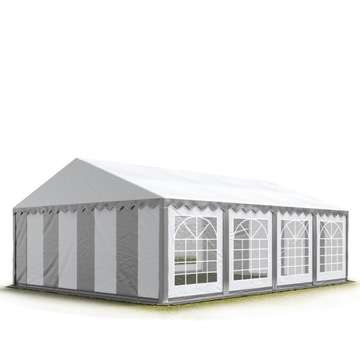 4x8m Namiot imprezowy, PVC 700, szaro-biały