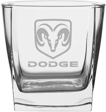 Zestaw 2 szklanek do Whisky, grawer DODGE szklanka