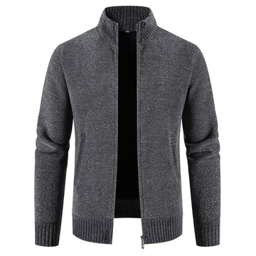 Men's Knitted Sweater Cardigans Autumn Winter Flee