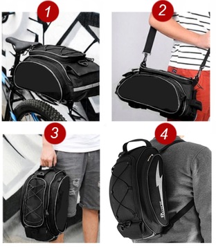 Велосипедная сумка SAKWA на багажник BIKE Backpack + РЕМЕНЬ