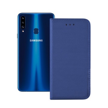ETUI Z KLAPKĄ DO SAMSUNG GALAXY A20S NIEBIESKI