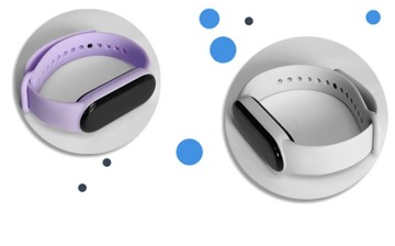 Fioletowa Opaska pasek xiaomi mi band 5 6 7 tworzywo ładna różowa damska