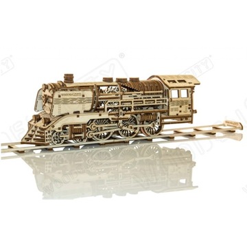 Wooden City Pociąg Express Tory Puzzle 3D Model