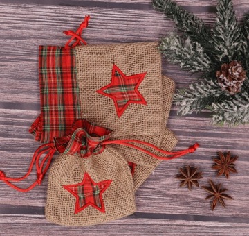 Джутовая сумка со звездой