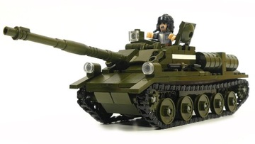Танк Bricks СУ-85 Разрушитель Армия 2 фигурки АРМИЯ + мотор + 2 LEGO ОРУЖИЯ
