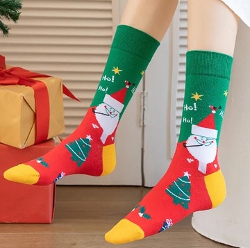 ДЛИННЫЕ РОЖДЕСТВЕНСКИЕ НОСКИ ДЛЯ ДЕТЕЙ, ВЗРОСЛЫХ, 5 ПАР