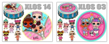 Торт LOL SURPRISE вафельный, 5 интенсивностей. столбец