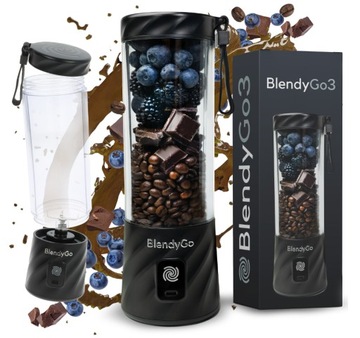 Oryginalny Blender Bezprzewodowy BlendyGo 3 Czarny USB