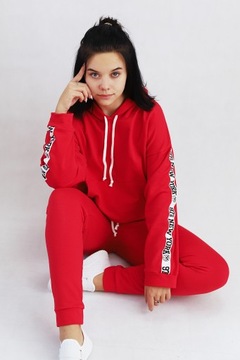 KOMPLET DRESOWY, SPODNIE, BLUZA, TAŚMY, LOGOWANY