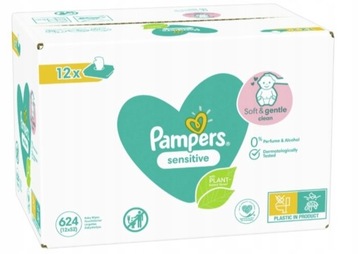 ВЛАЖНЫЕ САЛФЕТКИ PAMPERS SENSITIVE 12x52