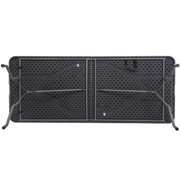 САДОВЫЙ СТОЛ, СКЛАДНОЙ, ТУРИСТИЧЕСКИЙ БАНКЕТНЫЙ ЧЕМОДАН, ЧЕРНЫЙ