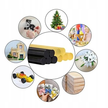 МИНИ-КЛЕЙНЫЙ ПИСТОЛЕТ ДЛЯ ГОРЯЧЕГО СКЛЕИВАНИЯ + КЛЕЕВЫЕ СТОЙКИ X10