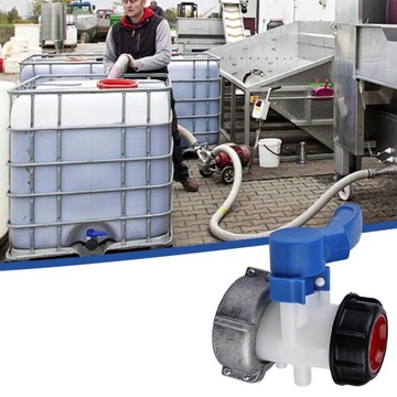 ZAWÓR CZERPALNY KRAN DO MAUZERA 1000 IBC KOREK MOTYLKOWY PRZEŁĄCZNIK 62MM