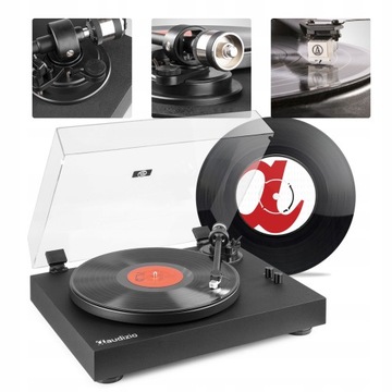 GRAMOFON AUDIZIO HQ WKŁADKA AUDIO TECHNICA+ WINYL