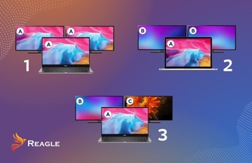 Адаптер-концентратор Адаптер HDMI 2x 4K 60 Гц Full HD 165 Гц USB-C 3.2 MST HDCP