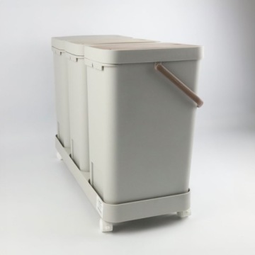 Контейнер для сортировки мусора, 3 отделения, 60 л.