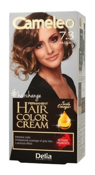 Delia Cosmetics Cameleo HCC Farba permanentna Omega+ nr 7.3 Hazelnut 1op.