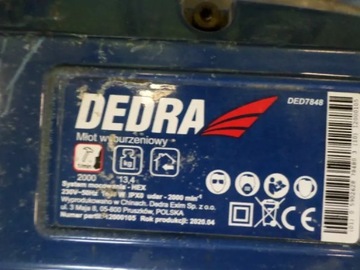 MŁOT WYBURZENIOWY DEDRA DED7848 1600W