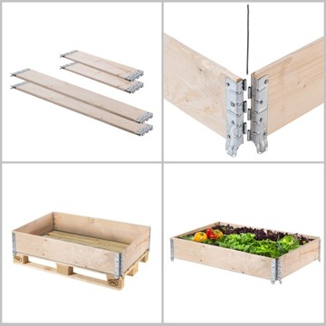 УДЛИНИТЕЛЬ ДЕРЕВЯННЫХ ПОДДОНОВ 120x80см КОНТЕЙНЕР ПОДДОННЫЕ ЛУЧИ В УПАКОВКЕ 3 шт.
