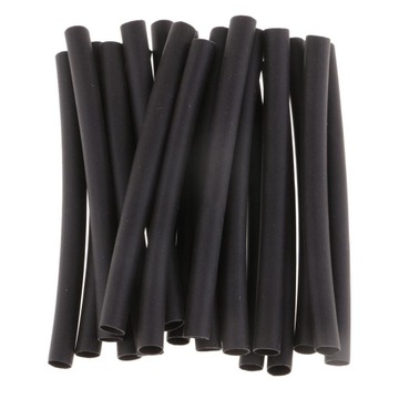 20 шт. термоусадочная трубка, рукав для снаряжения, снасть для ловли карпа, черная