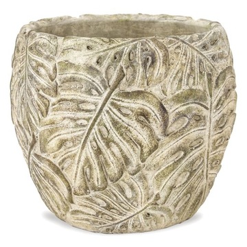 DONICZKA BEŻOWA ZIELONA 19x19cm W LIŚCIE PALMY 20