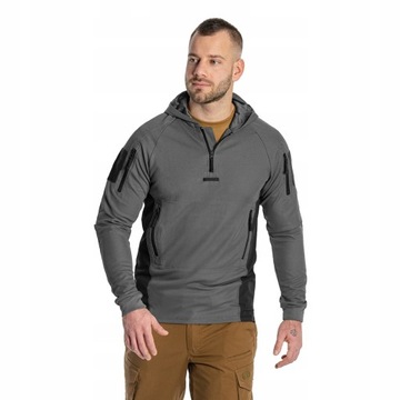 Bluza z kapturem Helikon Range Hoodie Topcool Grey/Black L