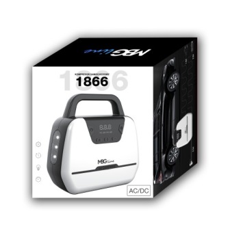 АВТОМОБИЛЬНЫЙ КОМПРЕССОР 12 В/230 В Насосный компрессор Светодиодный фонарик с ЖК-экраном