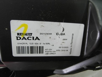 DACIA SANDERO III FULL LED VELMI DOBRÝ SVĚTLO PŘEDNÍ PRAVÁ
