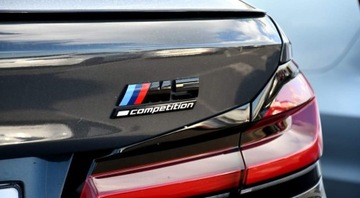 BMW M5 COMPETITION EMBLEMAT KLAPA CZARNY POŁYSK