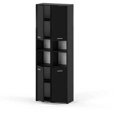 ШКАФ ДЛЯ ВАННОЙ, ЧЕРНЫЙ, СТОЛБ ДЛЯ ВАННОЙ, ЛОФТ, МЕБЕЛЬ ДЛЯ ВАННОЙ КОМНАТЫ