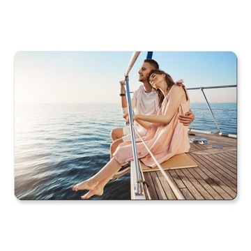 Магнит с фотографией БОЛЬШОЙ 15х10 см. подпись создателя свадьбы ко Дню святого Валентина.