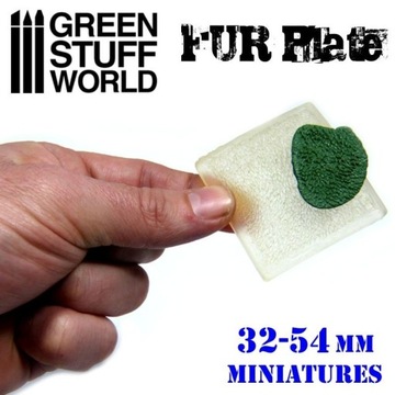 Green Stuff World Texture Plate - Wolf Fur szary