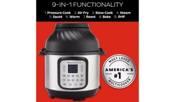 Мультиварка Instant Pot Duo Crisp 6 Silver Аэрофритюрница