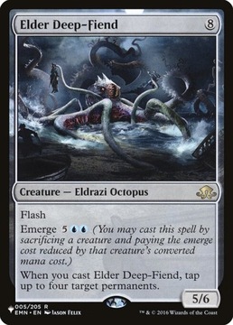 Karta Magic: The Gathering Elder Deep-Fiend The List