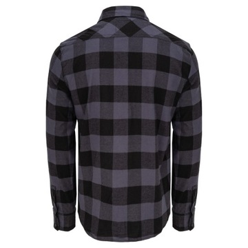 Tričko s dlhým rukávom BRANDIT Check Shirt Black-Grey XL