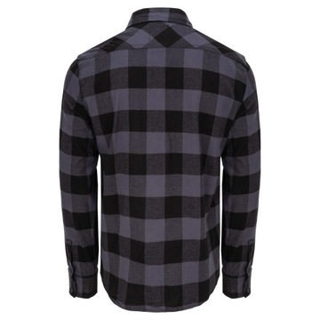 Tričko s dlhým rukávom BRANDIT Check Shirt Black-Grey XXL