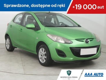 Mazda 2 II Hatchback 3d Facelifting 1.3 MZR 75KM 2011 Mazda 2 1.3 i, Klima,ALU