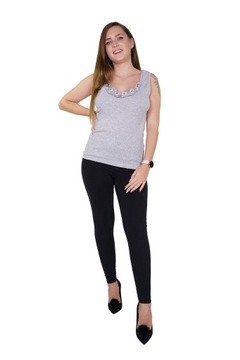 ФУТБОЛКА ЖЕНСКАЯ НА РЕМЕШКАХ серая 5XL (3 шт)