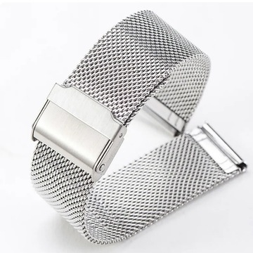 BRANSOLETA MESH SREBRNA do smartwatcha 18mm