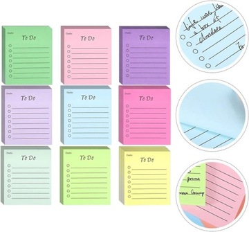 9 шт. флуоресцентные заметки, школьные наклейки для заметок, аксессуары для записных книжек