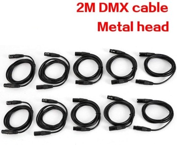 10X КАБЕЛЬ COLORSTAGE DMX, 3-контактный разъем «папа-мама», 2 м