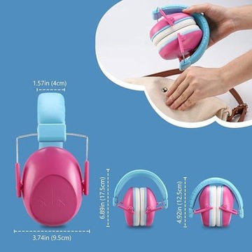 НАУШНИКИ РЕГУЛИРУЕМЫЕ ЗАЩИТНЫЕ ЗВУКОВЫШАЮЩИЕ БЕСШУМНЫЕ ДЕТСКИЕ P