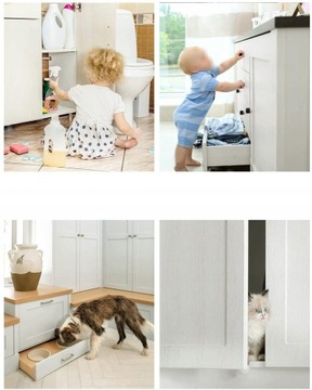 ЗАМОК МАГНИТНЫЙ ЗАМОК ДВЕРИ ШКАФА 4 ШТ.