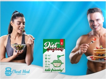 Makaron konjac bio keto Spaghetti bezglutenowy 400 g diet DIETA CHEAT MEAL