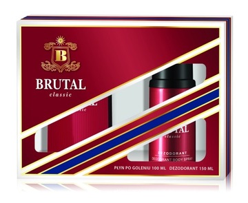 Brutal Classic Zestaw prezentowy (Płyn po goleniu 100ml + Dezodorant spray